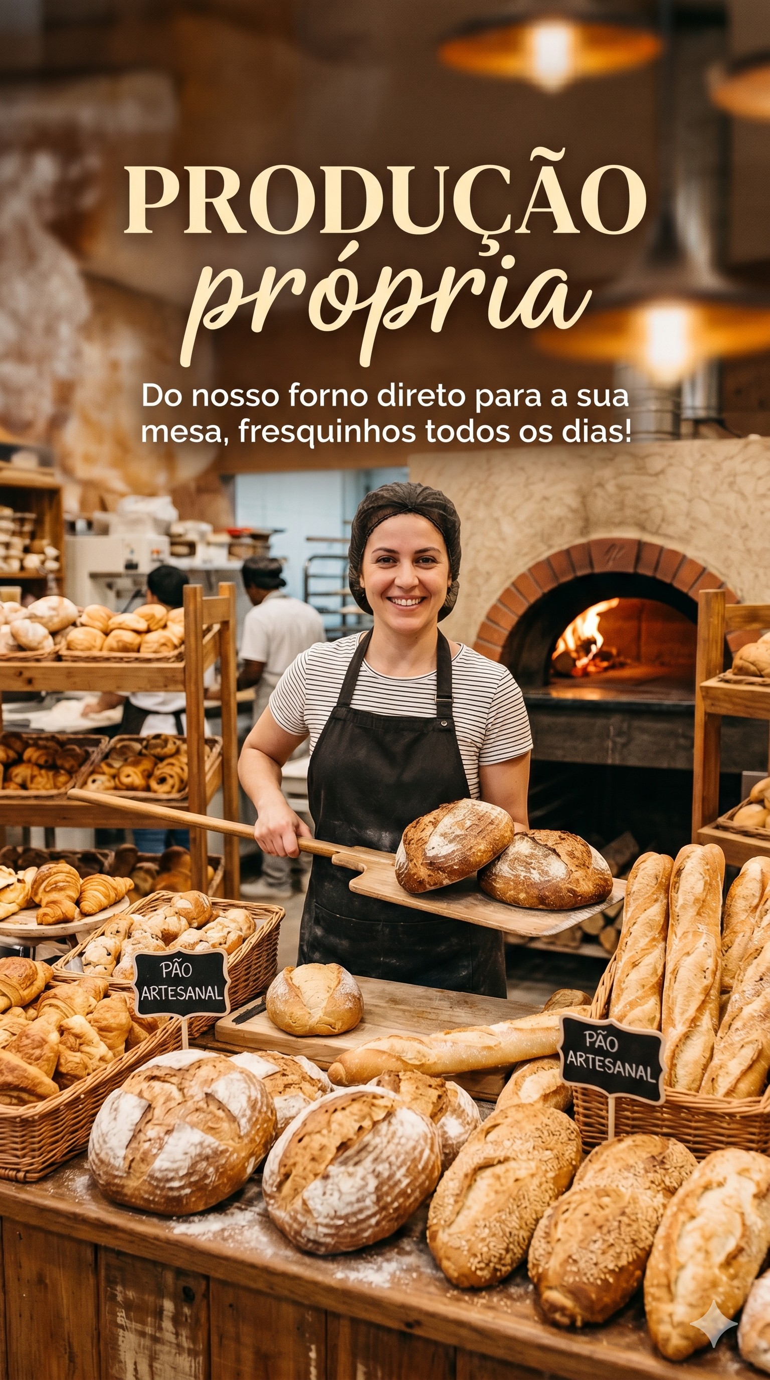 Padaria do Super Marista: pães artesanais de produção própria, fresquinhos todos os dias