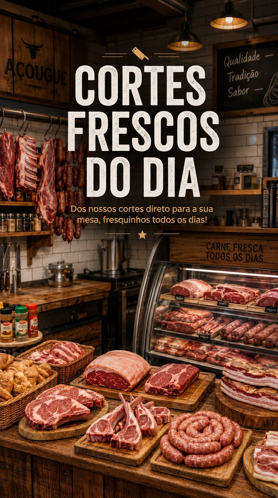 Açougue do Super Marista: cortes de carne fresca todos os dias